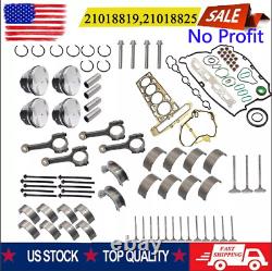 2.4L Engine Rebuild Overhaul Pistons Valves Seals Kit For Buick Chevrolet GMC US