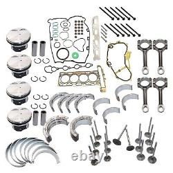 2.4L Engine Rebuild Overhaul Pistons Valves Seals Kit For Buick Chevrolet GMC US