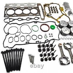 2.4L Engine Rebuild Overhaul Pistons Valves Seals Kit For Buick Chevrolet GMC US