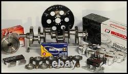 383 STROKER ASSEMBLY SCAT CRANK 5.7 RODS WISECO +4cc DOME 030 PISTONS 2PC RMS