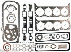 Chevy 350/5.7 VIN-K Engine Kit Bearings++Timing+Gaskets+Rings+5/8 Oil Pump 87-94