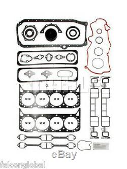 Chevy/GMC 350 5.7L VORTEC Engine Rering Kit MOLY Rings+Bearings+Fel Pro Gaskets