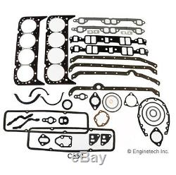 Chevy Sbc 350 5.7l 2 Pc Seal Engine Rering Remain Kit Bearings Gaskets Rings