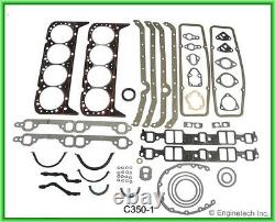 Chevy Stage 1 383 SBC Stroker Engine Kit w Hypereutectic Flat Top Pistons & Cam