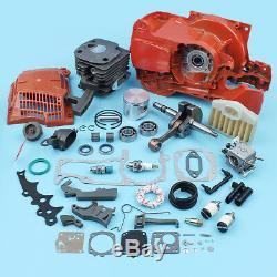 Crankcase Piston Cylinder Engine Rebuild Kit for HUSQVARNA 372 371 365 362 -50MM
