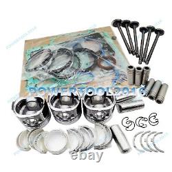 D1305 Engine Rebuild Kit STD (Piston Gasket Bearing Valves) for Kubota Tractor