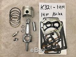 ENGINE REBUILD KIT fits 14 hp Kohler, K321 and M14 FREE TUNE UP