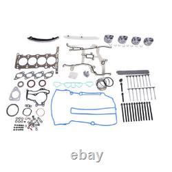 Engine Pistons Overhaul Rebuild Kit Con Rods For 11-16 Chevy Cruze Buick 1.4L