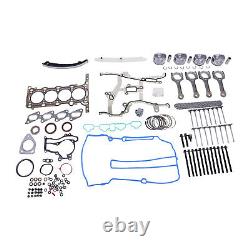 Engine Pistons Overhaul Rebuild Kit Con Rods For 11-16 Chevy Cruze Buick 1.4L