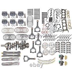 Engine Rebuild Kit Crankshaft Con Rods Timing Kit Fit 10-16 HYUNDAI KIA 3.3L