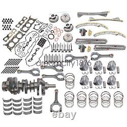 Engine Rebuild Kit Crankshaft Con Rods Timing Kit Fit 10-16 HYUNDAI KIA 3.3L