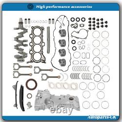 Engine Rebuild Kit Crankshaft Con Rods Timing Kit For 14-19 Hyundai Elantra GT