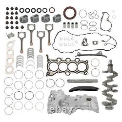 Engine Rebuild Kit Crankshaft Con Rods Timing Kit For 14-19 Hyundai Elantra GT