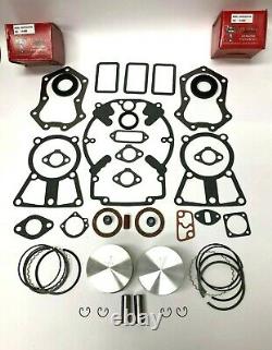 Engine Rebuild Kit Fits Kohler Kt19, M20, Mv20, Gasket Set, Piston & Rings, Std