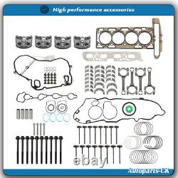 Engine Rebuild Overhaul Connecting Rod & Pistons Kit For 10-17 GMC Terrain 2.4L