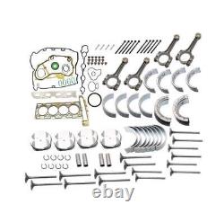 Engine Rebuild Overhaul Connecting Rod & Pistons Kit For Buick Chevrolet GMC2.4L