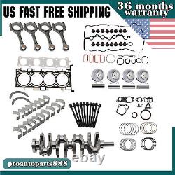 Engine Rebuild Overhaul Kit Crankshaft Con Rods G4KJ For 11-20 Hyundai Kia 2.4L