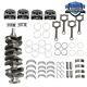 Engine Rebuild Overhaul Kit Crankshaft /con Rods /gasket Kit For Chevy Gmc 2.4l