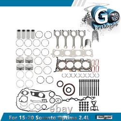 Engine Rebuild Overhaul Kit For 2015-20 KIA Sorento Optima Sportage 2.4 GDI G4KJ