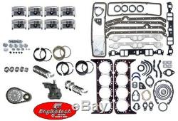 Engine Rebuild Overhaul Kit with Flat Top Pistons for 1976-1985 Chevrolet 305 5.0L
