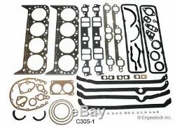 Engine Rebuild Overhaul Kit with Flat Top Pistons for 1976-1985 Chevrolet 305 5.0L