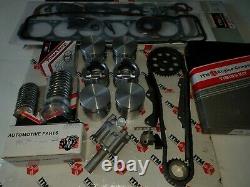 Engine Rebuild kit 6-Pistons & Rings Brgs Gaskets + fits Nissan 280ZX 81-83
