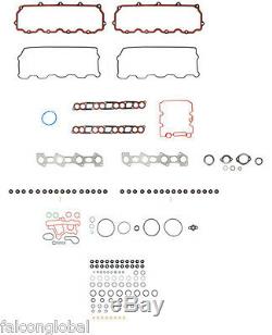 Ford 6.0 Powerstroke Diesel Engine Kit Piston+Rings+Bearings+Gasket 04-06 with18mm