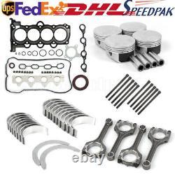 G4FA Engine Rebuild Overhaul Kit -Pistons Connecting Rod For Hyundai Kia 1.4L