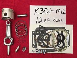 Kohler K301 12HP ENGINE REBUILD KIT with FREE TUNE UP