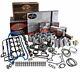 Master Rebuild Kit Flat Top Pistons And Moly Rings For 67-85 Chevy 5.7l/350