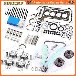 N12 N16 1.6L Engine Rebuild Piston Gasket Kit Timing Chain VVT Gear For BMW Mini