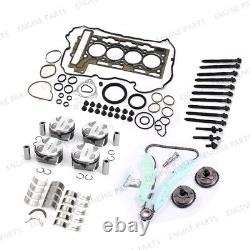 N12 N16 1.6L Engine Rebuild Piston Gasket Kit Timing Chain VVT Gear For BMW Mini