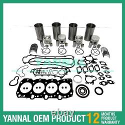 Overhaul Rebuild Kit Piston Gasket Bearing For Toyota 1KZ Engine Part