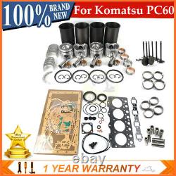 Rebuild Kit For Komatsu 4D95 4D95S 4D95L-1 Engine PC60 PC75UU-1 FD25 PW60-3 EG40