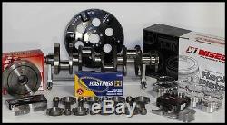 SBC CHEVY 406 ASSEMBLY SCAT CRANK 6 RODS WISECO -13.5cc Dh 4.165 PISTONS 400MJ