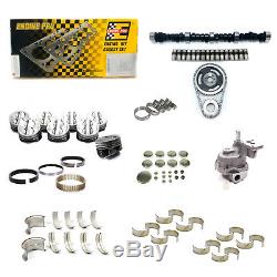 SBC Chevy 350 5.7L Stage 3 High Perf Master Engine Rebuild Kit Camshaft Pistons