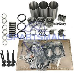 D1402 1402ba Moteur Piston Kit De Reconstruction Pour Kubota Bobcat 643 Chargeur Kh91 Mustang