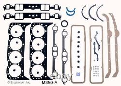 Ensemble de reconstruction de moteur GM Mercruiser Marine 350 5.7L V8 SBC PREM pour les modèles 1969-1985