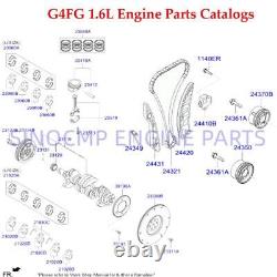 Ensemble de reconstruction du moteur pour Hyundai Tucson Accent Elantra Kia Rio Soul G4FG 1.6L