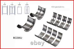 Ensemble de reconstruction principal avec pistons plats et anneaux de molybdène pour Chevy 5.7L/350 de 67 à 85