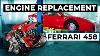 Ferrari 458 Blown Moteur Reconstruire Début Complet À La Finition