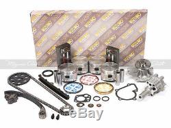 Kit De Reconstruction De Moteur Fit 90-97 Nissan D21 Pick Up 2.4l Sohc Ka24e 12v