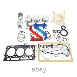 Kit de reconstruction de piston de moteur STD D902 pour Kubota RTV900 900G 900G9 900R 900T