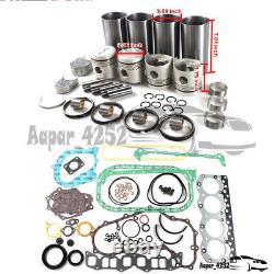 Kit de reconstruction de révision du moteur pour chariot élévateur TCM KOMATSU Isuzu C240 C240PKJ C240PKG