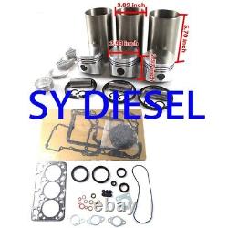 Kit de reconstruction du moteur D950 et soupapes pour Kubota B1750D B7200D B8200D F2000 KH61 KH41