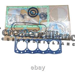 Kit de révision de reconstruction du moteur V1505 (sans chemise de cylindre) pour Kubota V1505T V1505BH