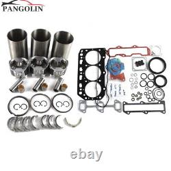 Kit de révision du moteur 3TNE88 3TNV88 pour la pelle excavatrice Yanmar VIO40 B37-2B +0.25 Roulement