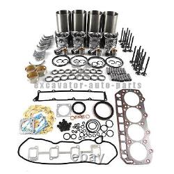 Kit de révision du moteur 4TNV94 4TNV94L 4TNV94LE avec joint pour Yanmar Hyundai Doosan.