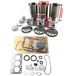 Kit de révision et de reconstruction du moteur D950 et des soupapes pour Kubota B1750 B7200 B8200 F2100 KH61.