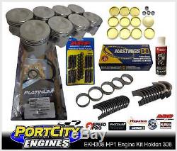 Moteur V8 Rebuild Kit Holden Commodore 308 Bleu Noir Vb VC Vh Vk Hp1 Series